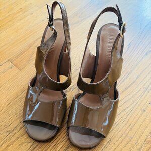 No. 6 PATENT CLEO HIGH HEEL IN CAPPUCCINO
